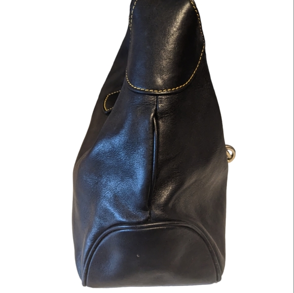 Authentic Vintage Dooney & Bourke Leather Logo Lock Shoulder Bag - Picture 5 of 17